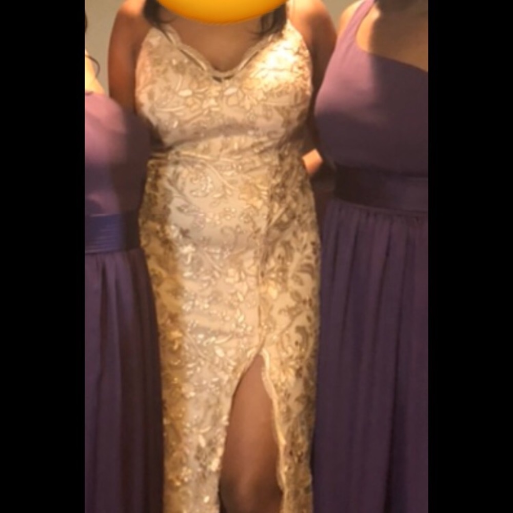 Champagne Special Occasion Dress ( ON HOLD)